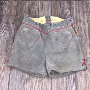 Antique Leather Kids Hippie Free Love Shorts Sz. S